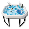 White Tuff Tray and Stand (Small Set)